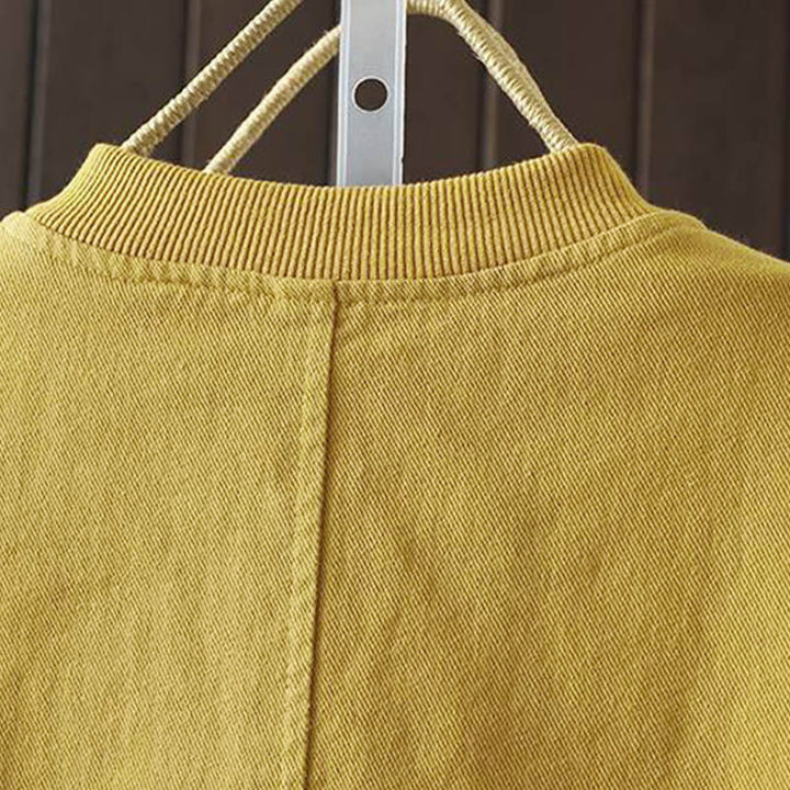 Giacca da donna in cotone a maniche lunghe con bottoni e tasche Buddha Stones Fall - image 10