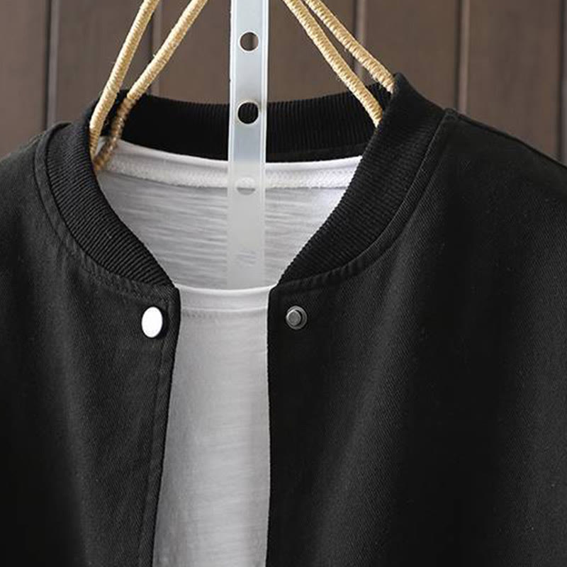 Giacca da donna in cotone a maniche lunghe con bottoni e tasche Buddha Stones Fall - image 26