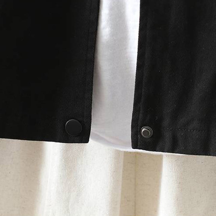 Giacca da donna in cotone a maniche lunghe con bottoni e tasche Buddha Stones Fall - image 30