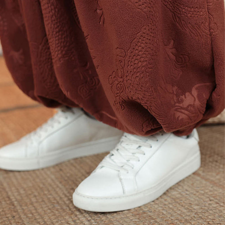 Set di 2 pezzi da uomo autunno inverno con giacca e pantaloni a maniche lunghe in cotone con bottoni e drago, stile "Buddha Stones" - image 21