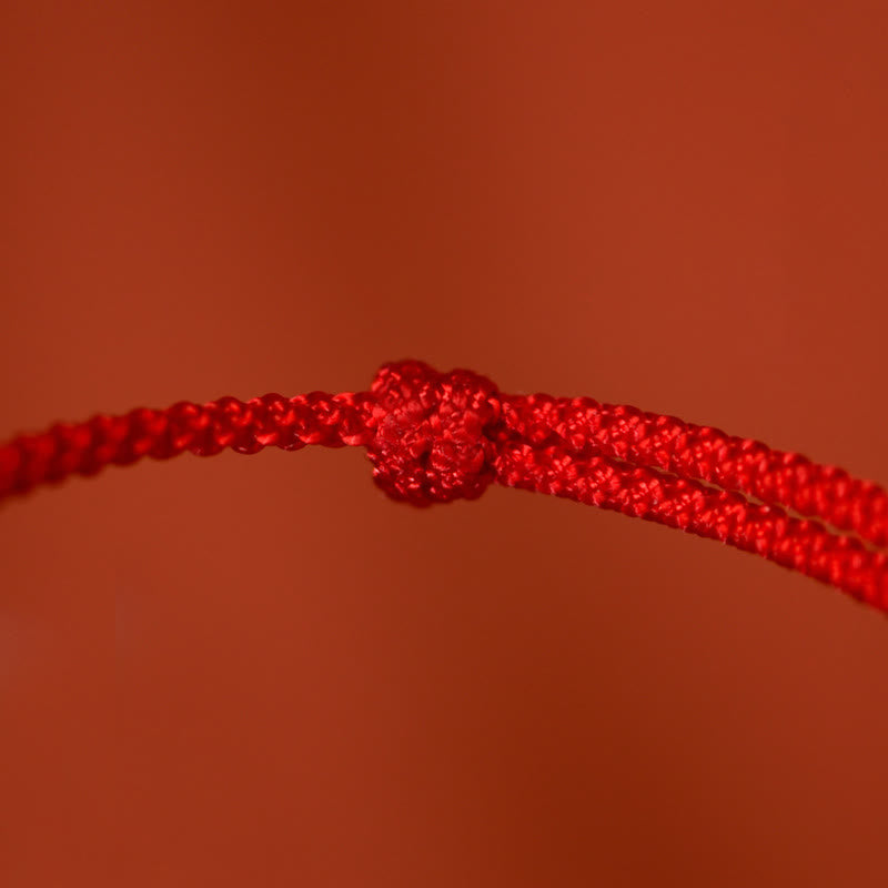 Buddha Stones Argento Sterling 999 Anno del Cavallo Argento Sterling 925 Pace e Gioia Ciondolo Braccialetto della Fortuna Intrecciato Cavigliera - image 7