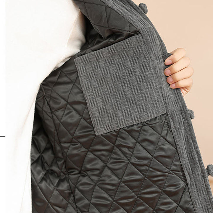 Set di 2 giacche e pantaloni invernali da uomo in cotone con bottoni a rana, a maniche lunghe, con tasche, Buddha Stones - image 12