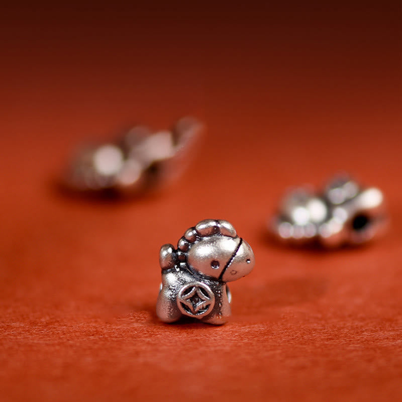 Braccialetto alla caviglia per bambini e adulti con campanella in argento sterling 925 , Buddha Stones, anno del cavallo, in argento sterling 999 - image 18