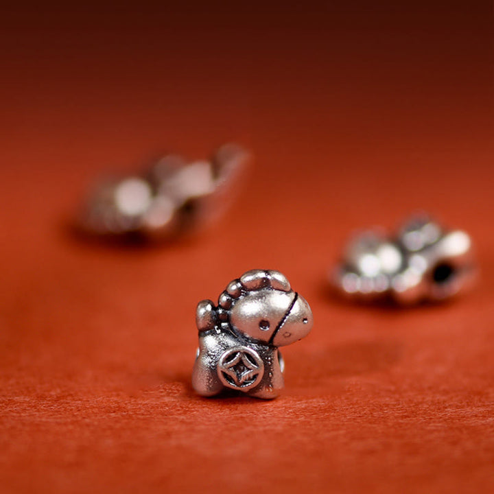 Braccialetto alla caviglia per bambini e adulti con campanella in argento sterling 925 , Buddha Stones, anno del cavallo, in argento sterling 999 - image 18