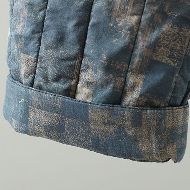 Pantaloni harem da donna in cotone con elastico in vita, patchwork a forma di diamante quadrato invernale Buddha Stones con tasche - image 16