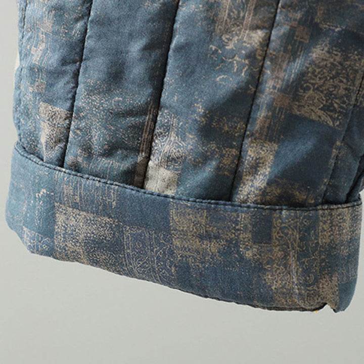 Pantaloni harem da donna in cotone con elastico in vita, patchwork a forma di diamante quadrato invernale Buddha Stones con tasche - image 16