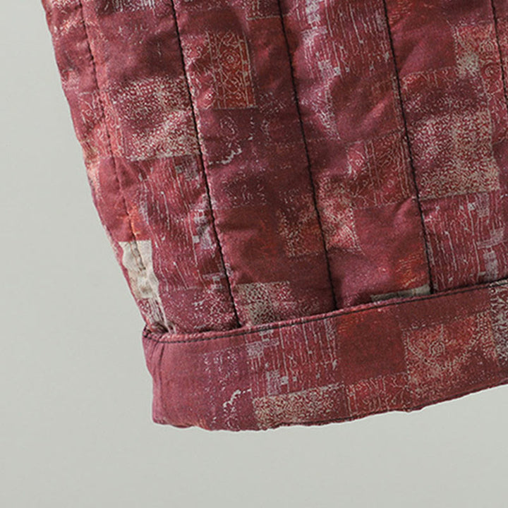 Pantaloni harem da donna in cotone con elastico in vita, patchwork a forma di diamante quadrato invernale Buddha Stones con tasche - image 10