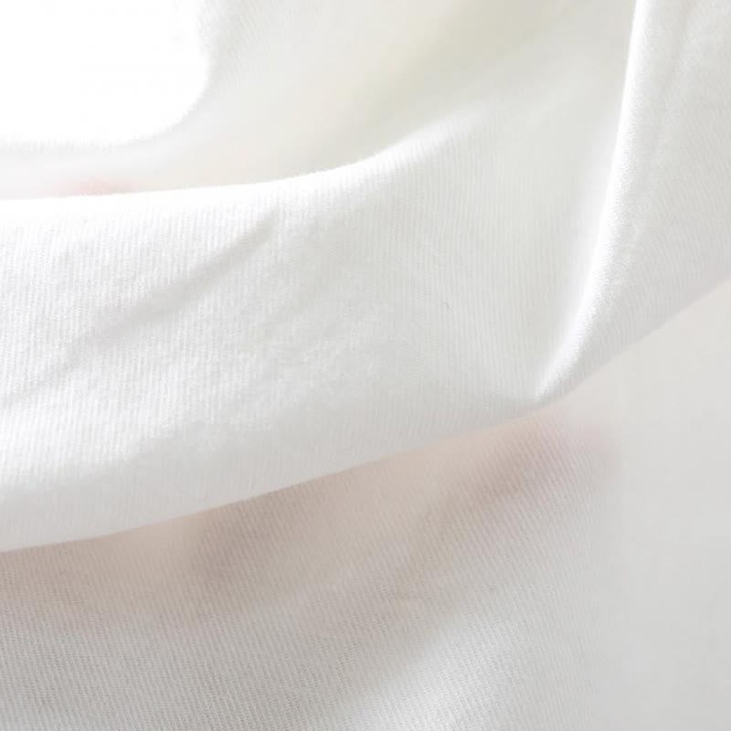 Camicia da donna in cotone a maniche lunghe con colletto rialzato, motivo Buddha Stones Fall Button Down Pocket Decor Design - image 13