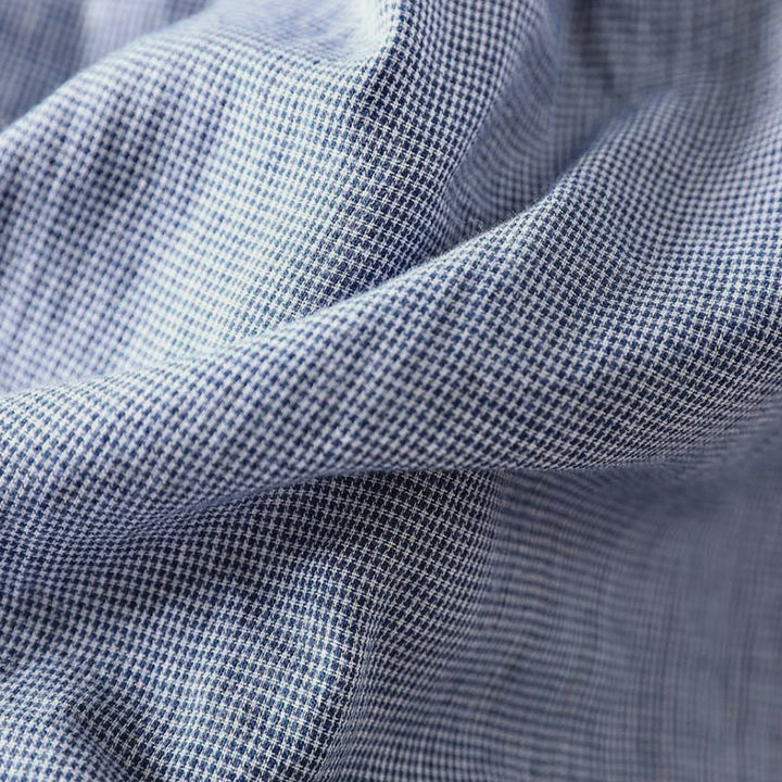 Camicia da donna in cotone a maniche lunghe con colletto a volant e piccoli bottoni a quadri Buddha Stones Fall - image 12