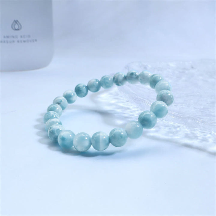Bracciale Buddha Stones Natural Larimar Wisdom Confidence - image 13