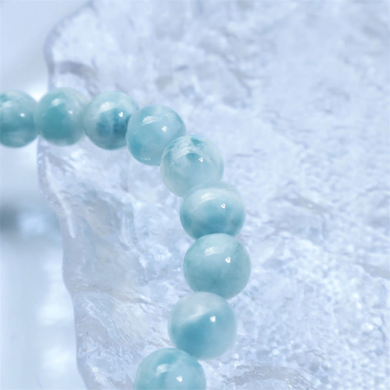 Bracciale Buddha Stones Natural Larimar Wisdom Confidence - image 15