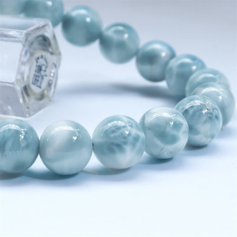 Bracciale Buddha Stones Natural Larimar Wisdom Confidence - image 6