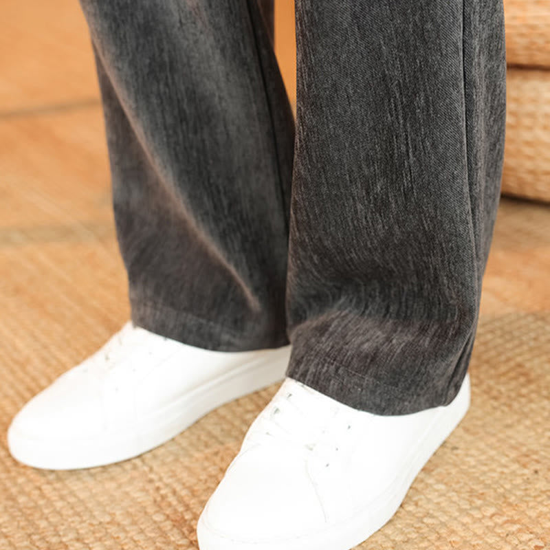 Set di 2 giacche e pantaloni invernali spessi da uomo in velluto a coste di cotone con bottoni a rana, con tasche e maniche lunghe , Buddha Stones - image 21