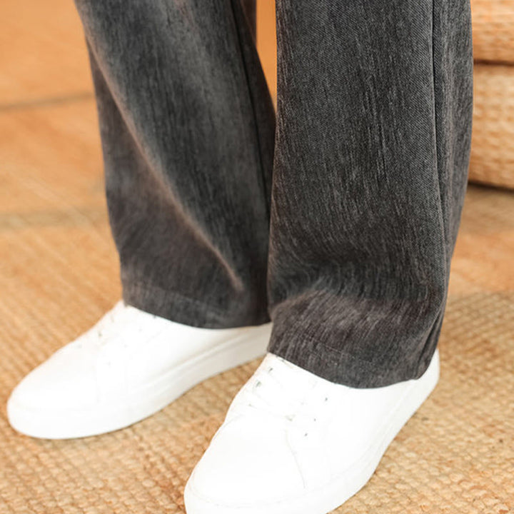 Set di 2 giacche e pantaloni invernali spessi da uomo in velluto a coste di cotone con bottoni a rana, con tasche e maniche lunghe , Buddha Stones - image 21