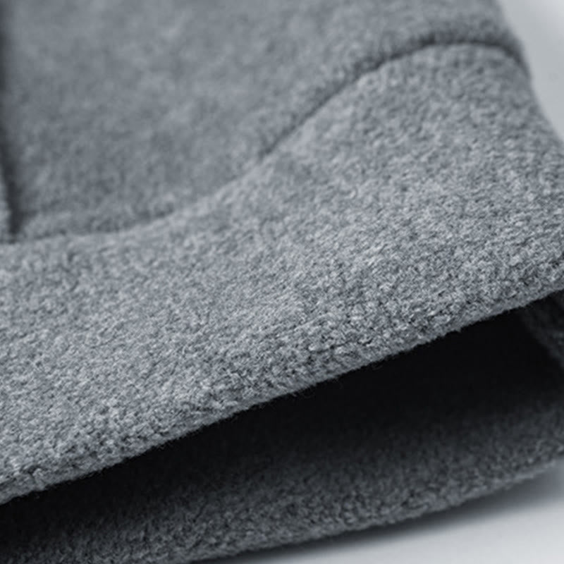 Felpa con cappuccio da uomo in cotone a maniche lunghe con fodera in pile, modello Buddha Stones, autunno inverno, con cerniera - image 5