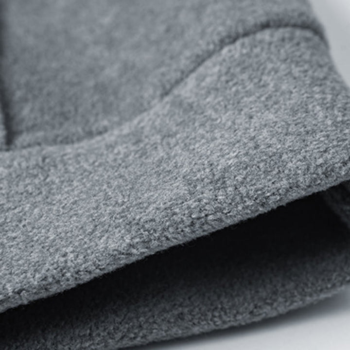 Felpa con cappuccio da uomo in cotone a maniche lunghe con fodera in pile, modello Buddha Stones, autunno inverno, con cerniera - image 5