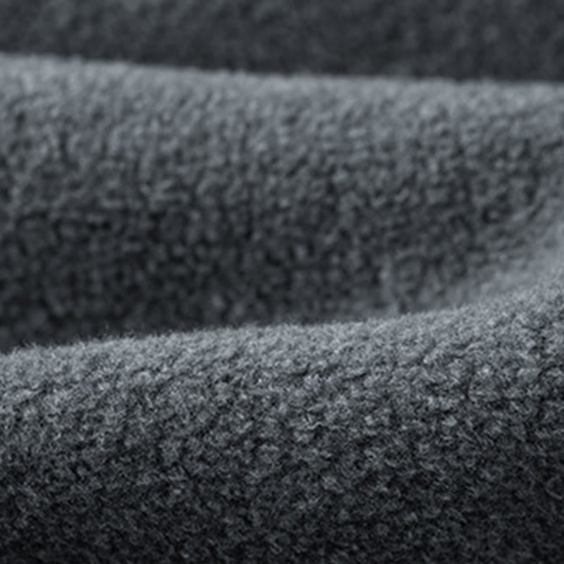 Felpa con cappuccio da uomo in cotone a maniche lunghe con fodera in pile, modello Buddha Stones, autunno inverno, con cerniera - image 7