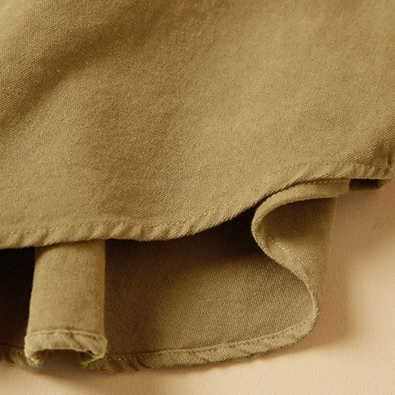 Camicia da donna in cotone a maniche lunghe con colletto rialzato e bottoni casual, motivo Buddha Stones - image 12