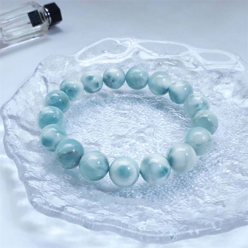 Bracciale Buddha Stones Natural Larimar Wisdom Confidence - image 3