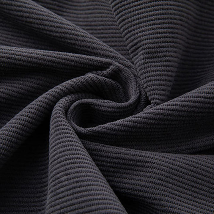 Pantaloni in velluto a coste con coulisse e elastico in vita, modello invernale da uomo Buddha Stones, con tasche - image 4