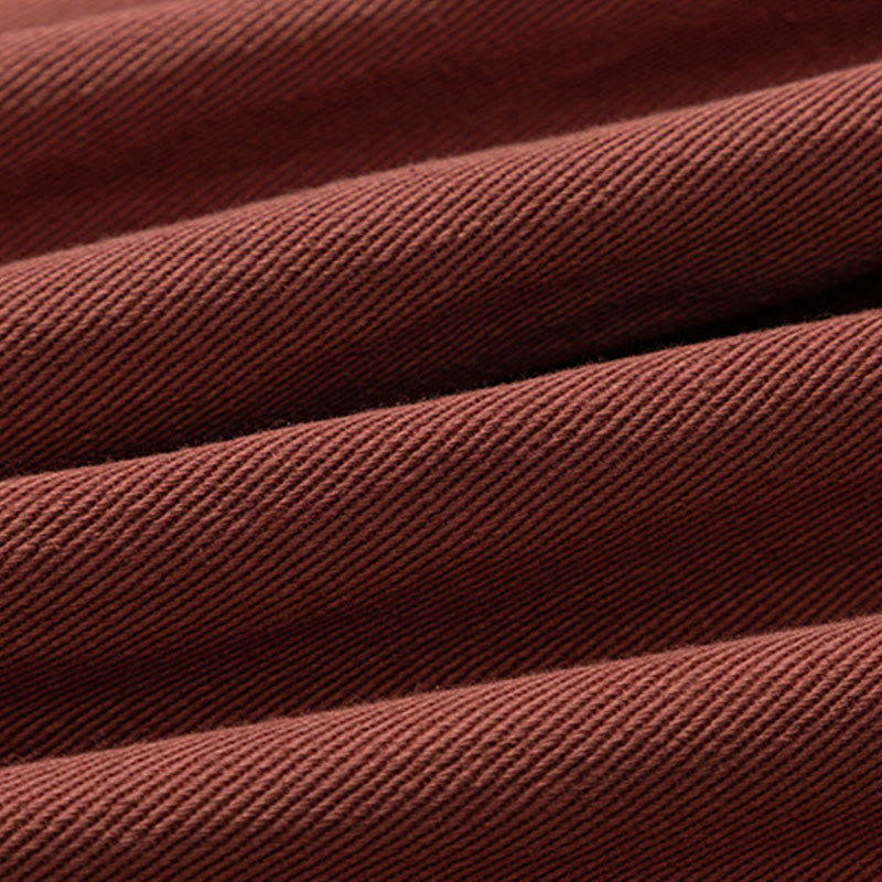 Pantaloni da uomo in cotone patchwork con motivo floreale ricamato Buddha Stones Spring e tasche - image 12