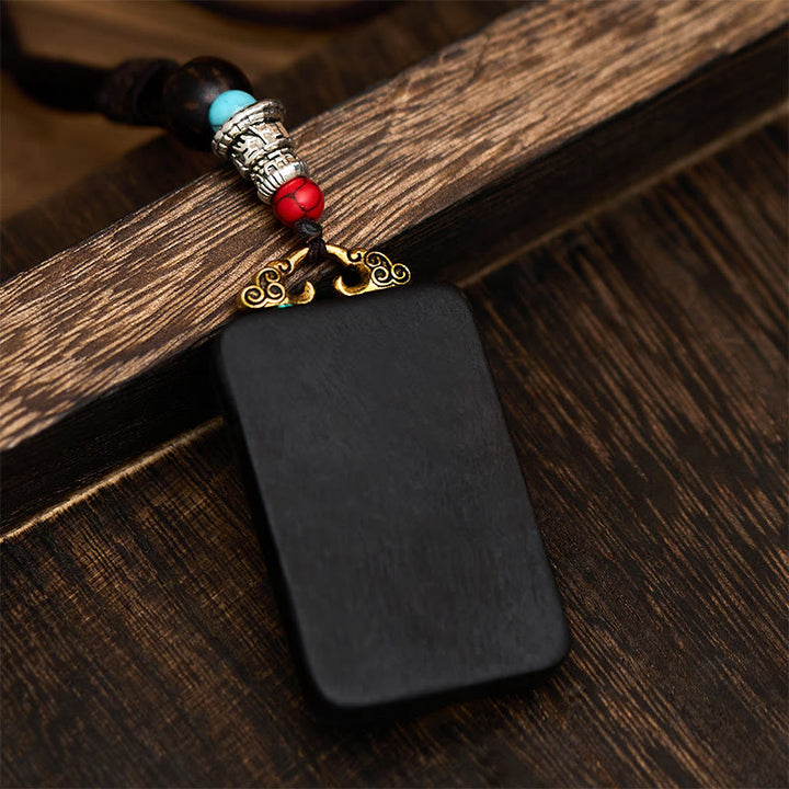 Collana con Buddha Stones Ganesh Ganpati di elefante e ciondolo in pietra della pace - image 1