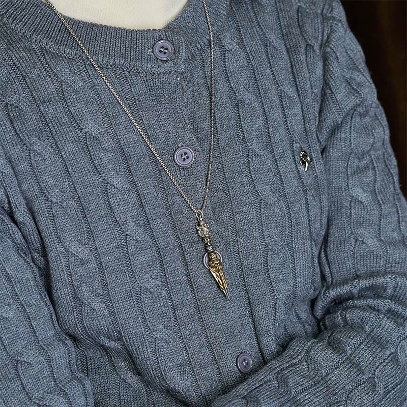 Collana con ciondolo in rame con potere spirituale curativo, Buddha Stones tibetane Vajra Vajrakila - image 5