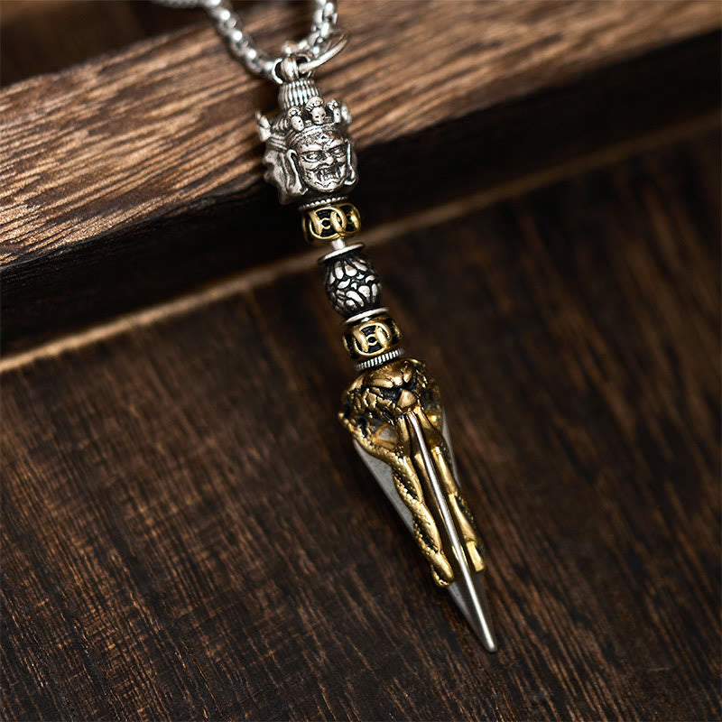 Collana con ciondolo in rame con potere spirituale curativo, Buddha Stones tibetane Vajra Vajrakila - Vajra - image 0