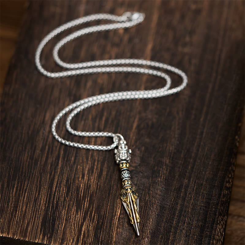 Collana con ciondolo in rame con potere spirituale curativo, Buddha Stones tibetane Vajra Vajrakila - image 4