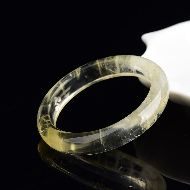 Bracciale rigido Buddha Stones in quarzo citrino naturale della prosperità - image 3