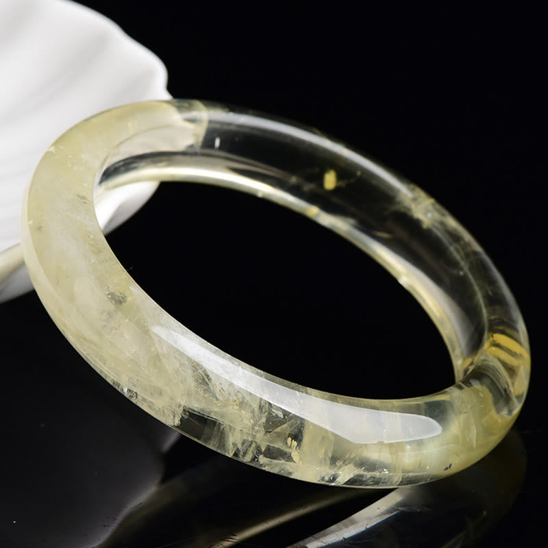 Bracciale rigido Buddha Stones in quarzo citrino naturale della prosperità - image 4