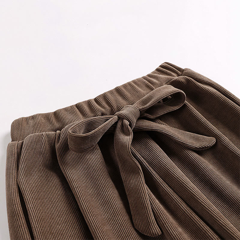 Pantaloni da uomo in velluto a coste di cotone con lacci e tasche, modello harem, tinta unita, invernali , Buddha Stones - image 2