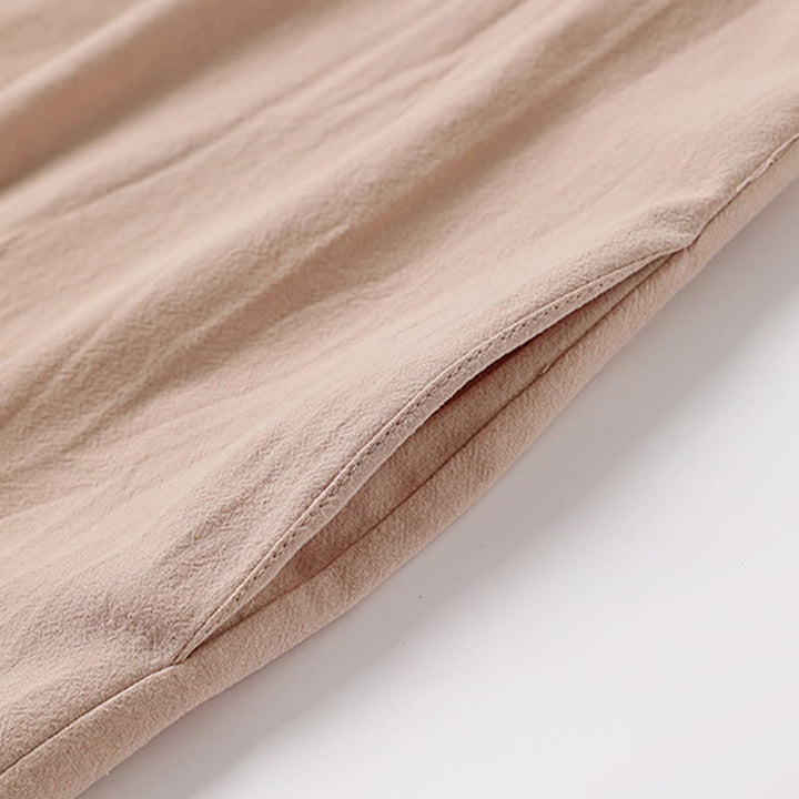 Kimono da uomo Buddha Stones, primavera-autunno, tinta unita, manica lunga, lunghezza media, aperto sul davanti - image 5