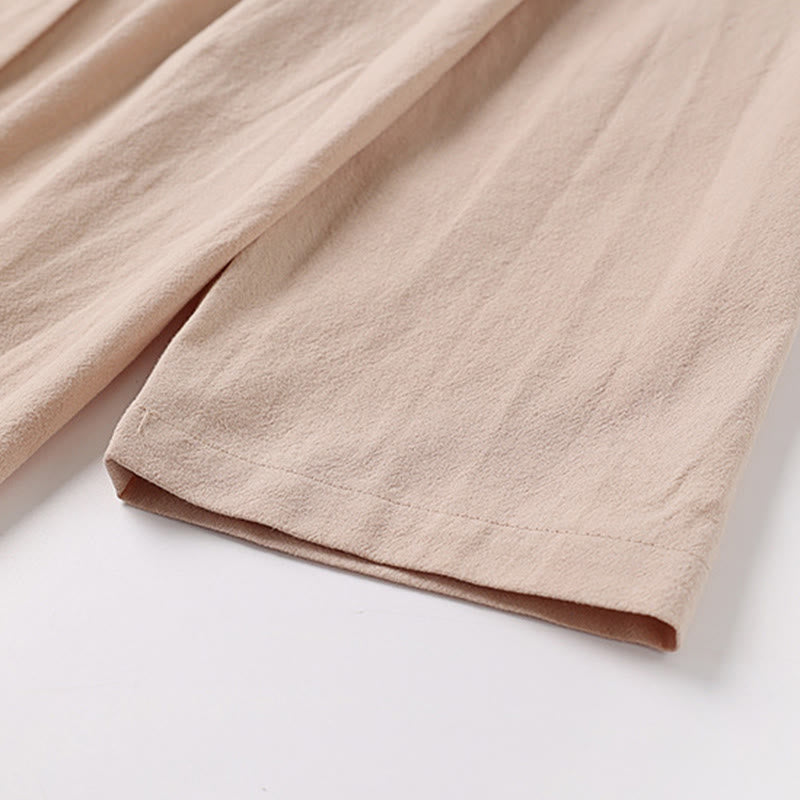 Kimono da uomo Buddha Stones, primavera-autunno, tinta unita, manica lunga, lunghezza media, aperto sul davanti - image 6