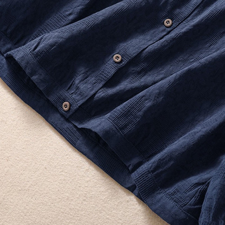 Felpa con cappuccio da donna a maniche lunghe in cotone con bottoni in jacquard autunnale Buddha Stones - image 5