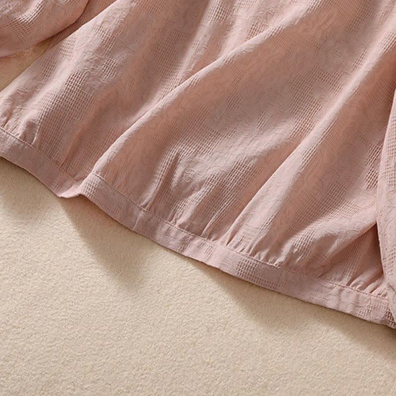 Felpa con cappuccio da donna a maniche lunghe in cotone con bottoni in jacquard autunnale Buddha Stones - image 15