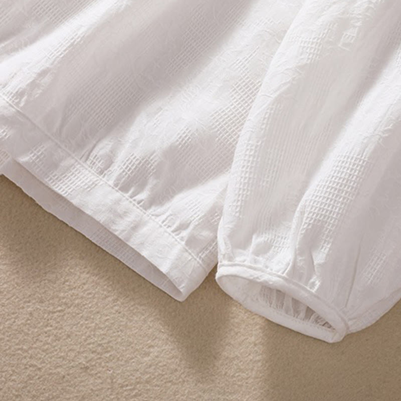 Felpa con cappuccio da donna a maniche lunghe in cotone con bottoni in jacquard autunnale Buddha Stones - image 27