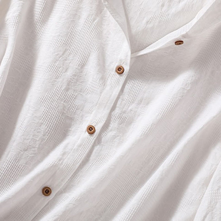 Felpa con cappuccio da donna a maniche lunghe in cotone con bottoni in jacquard autunnale Buddha Stones - image 23