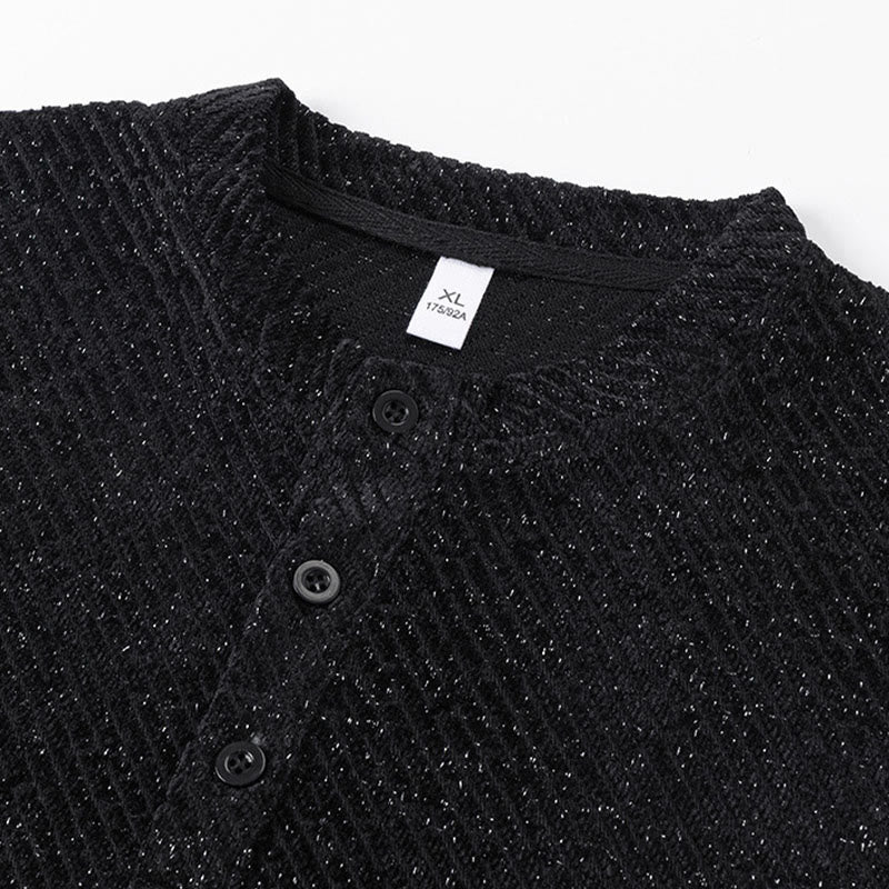 Felpa con cappuccio da uomo con bottoni e scollo rotondo a Buddha Stones Fall - image 5