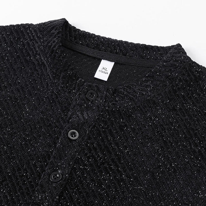 Felpa con cappuccio da uomo con bottoni e scollo rotondo a Buddha Stones Fall - image 5