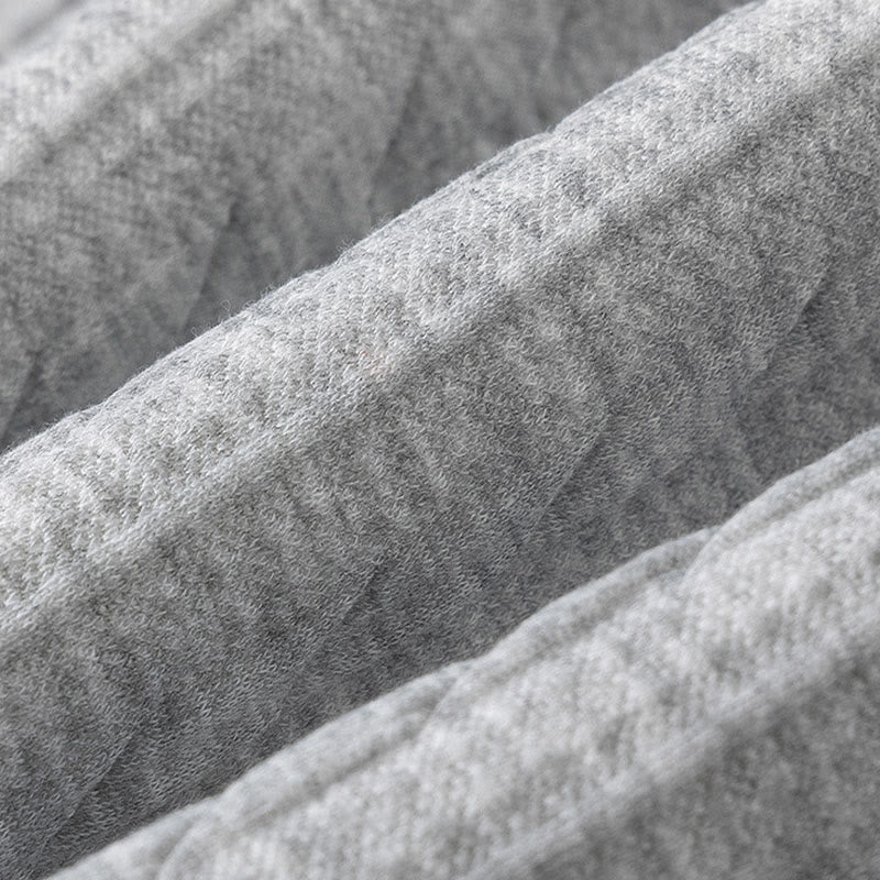 Felpa con cappuccio da uomo a maniche lunghe con bottoni intrecciati, autunno inverno, motivo Buddha Stones - image 6