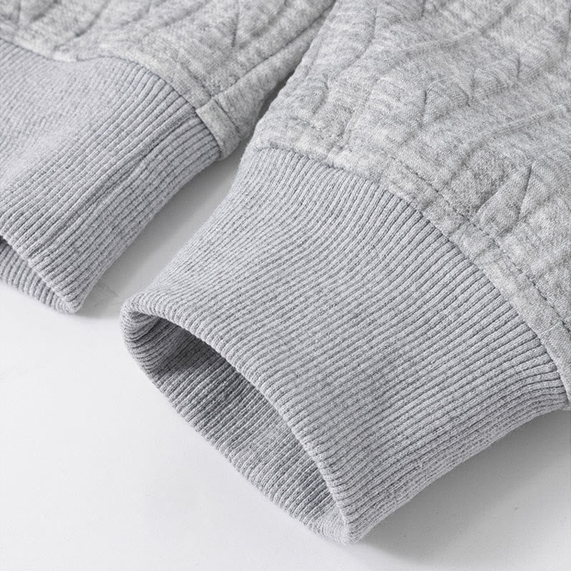 Felpa con cappuccio da uomo a maniche lunghe con bottoni intrecciati, autunno inverno, motivo Buddha Stones - image 5