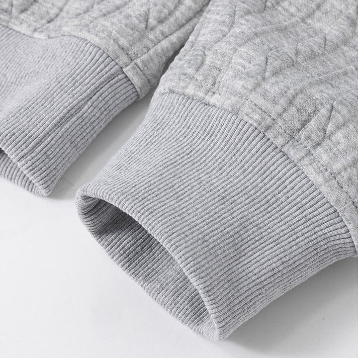 Felpa con cappuccio da uomo a maniche lunghe con bottoni intrecciati, autunno inverno, motivo Buddha Stones - image 5