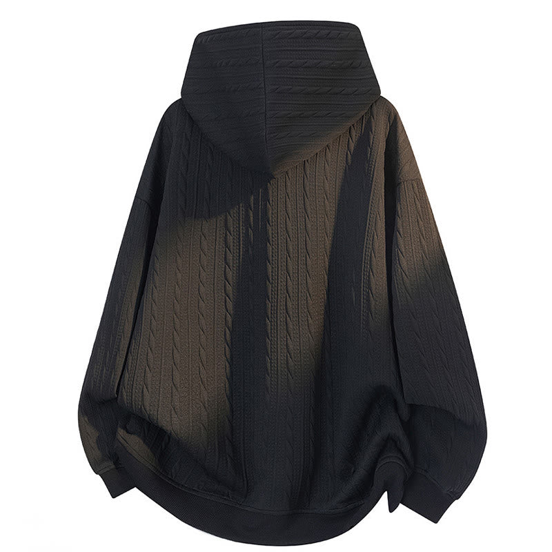 Felpa con cappuccio da uomo a maniche lunghe con bottoni intrecciati, autunno inverno, motivo Buddha Stones - image 8