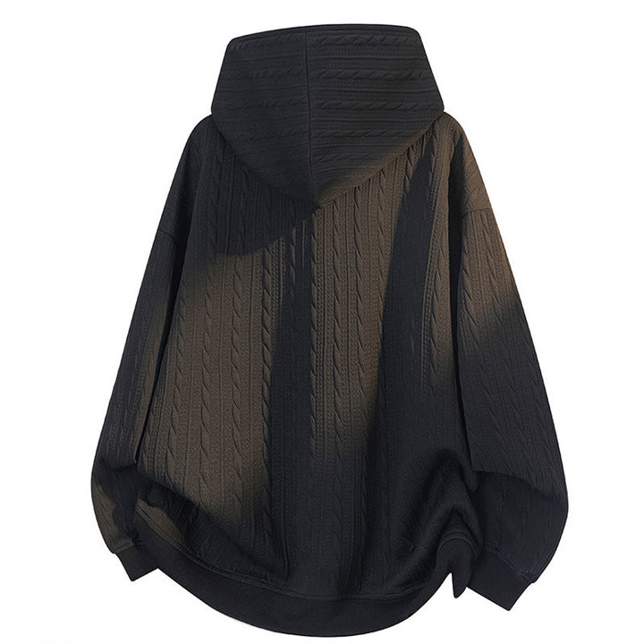 Felpa con cappuccio da uomo a maniche lunghe con bottoni intrecciati, autunno inverno, motivo Buddha Stones - image 8