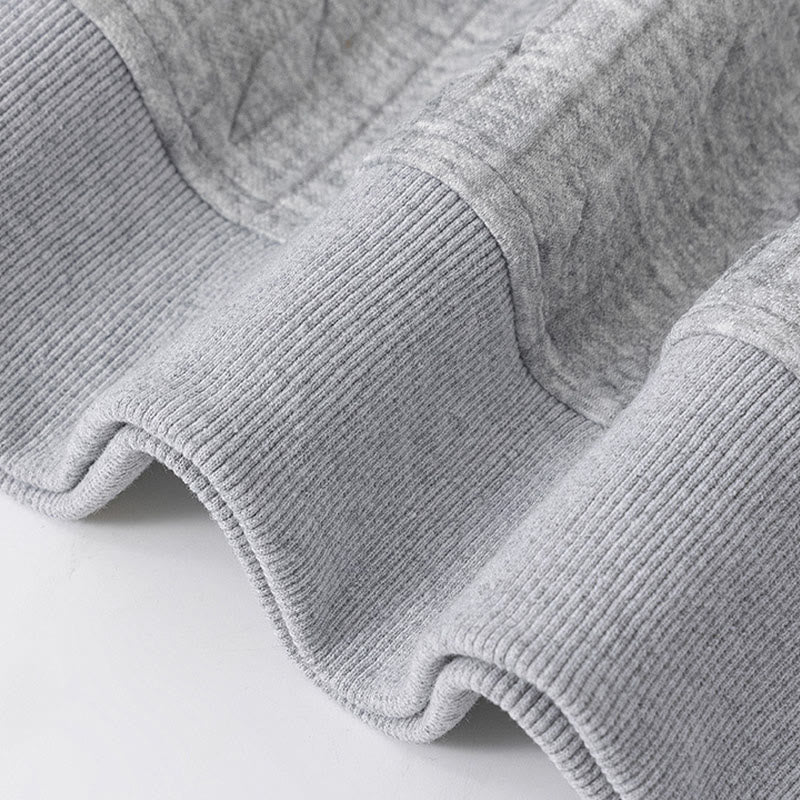 Felpa con cappuccio da uomo a maniche lunghe con bottoni intrecciati, autunno inverno, motivo Buddha Stones - image 4