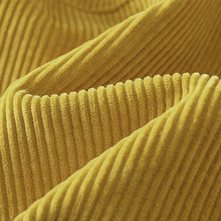 Pantaloni da donna in velluto a coste con elastico in vita, lunghezza 7-8, gamba larga, Buddha Stones - image 10