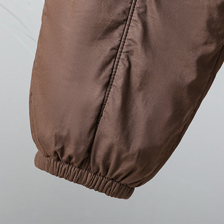 Pantaloni harem da donna in cotone termico con elastico in vita invernale Buddha Stones, lunghezza 7-8, con tasche - image 7