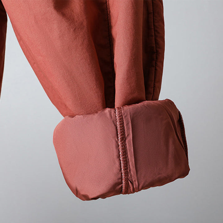 Pantaloni harem da donna in cotone termico con elastico in vita invernale Buddha Stones, lunghezza 7-8, con tasche - image 15