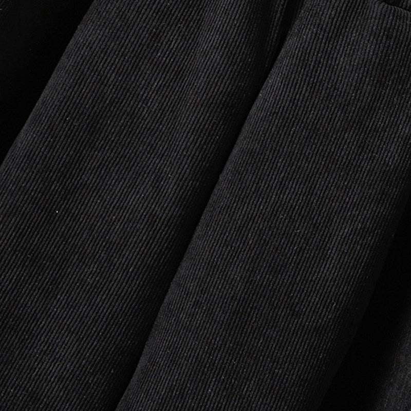 Pantaloni da donna in velluto a coste con gamba larga, elastico in vita e patchwork a quadri, lunghezza caviglia , Buddha Stones - image 16